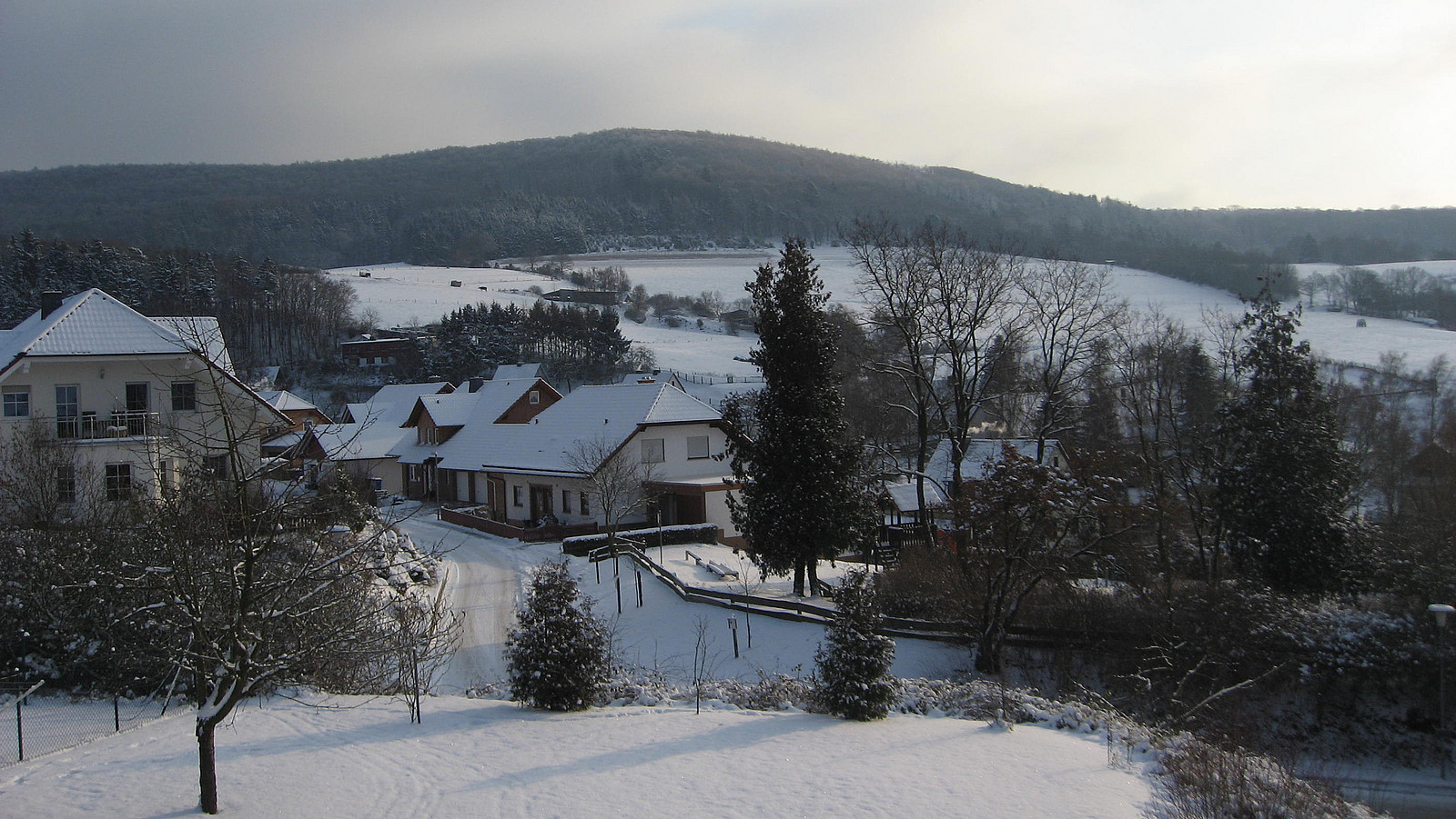 Ein Winteransicht vom weiten